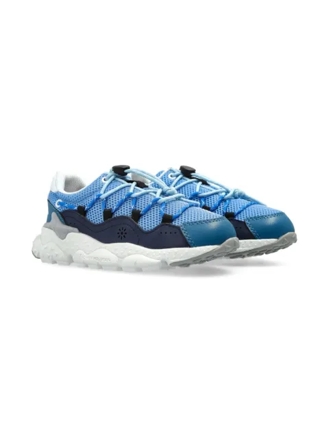 FLOWER MOUNTAIN KIDS  logo-print sneakers 