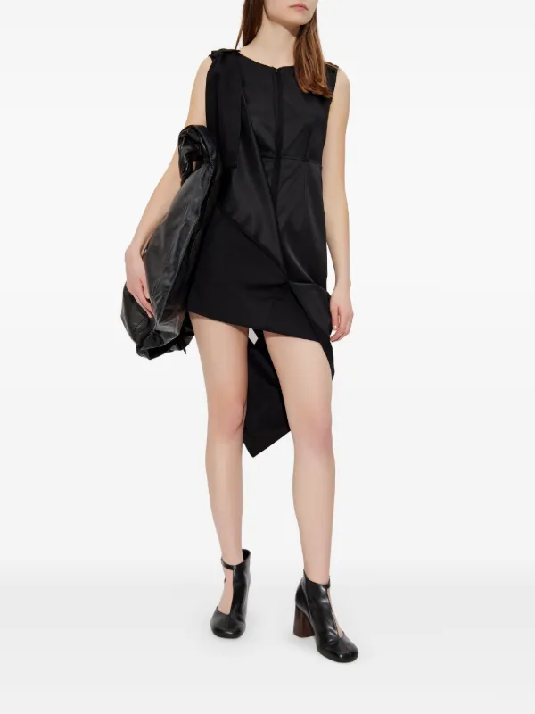 MM6 ブラック ロゴ入り ワンピース MM6 Maison Margiela ロゴ ワンピース | ブラック | FARFETCH JP