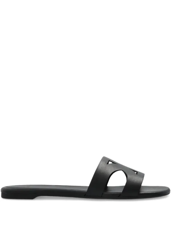 VIP価格◆TOD'S KATE SMOOTH LEATHER SLIDE SANDALS 関税送料込 Woman BLACK Kate Sandals in Leather XXW11K0GQ80N6M34MB999 | Tods