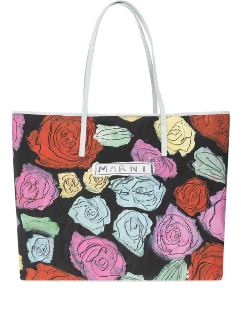Marni floral-print tote bag