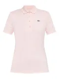 Lacoste logo-patch polo top - Pink