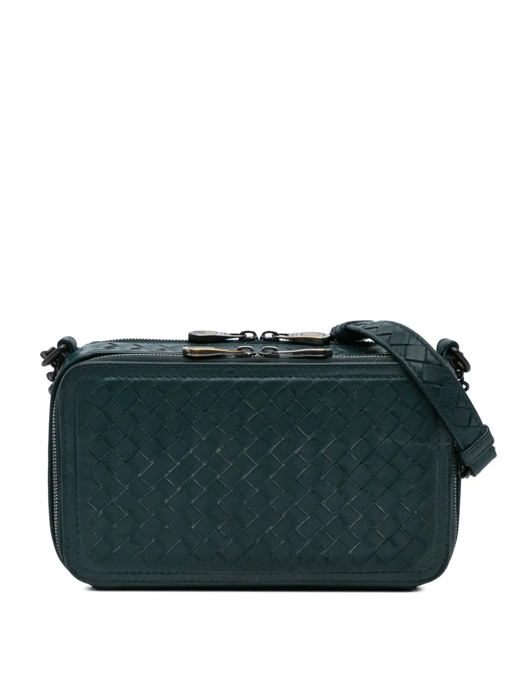 2012-2024 Nappa Intrecciato Double Zip shoulder bag