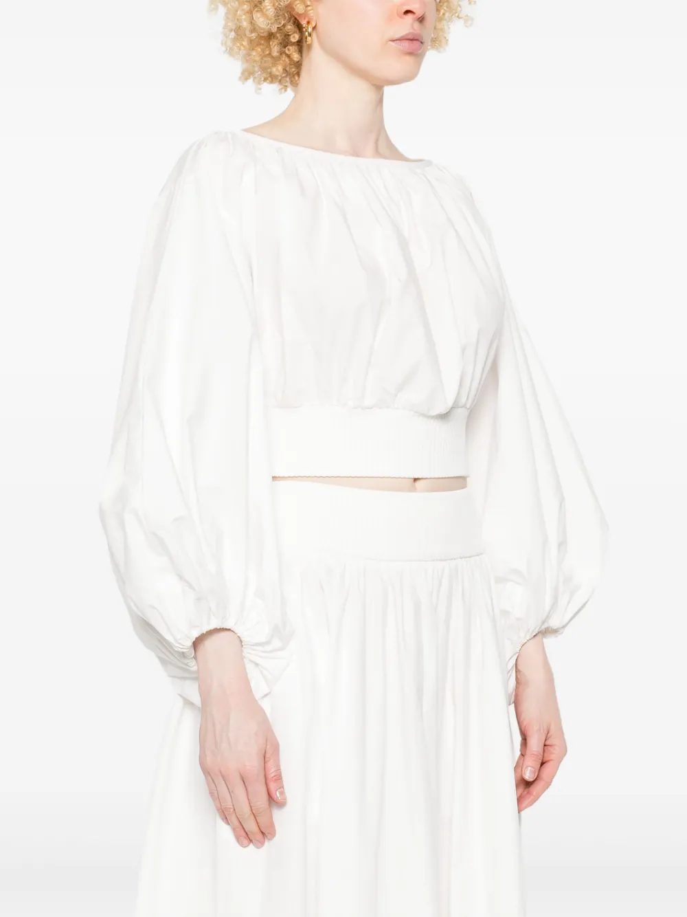 Zimmermann Long-sleeved Top In 白色