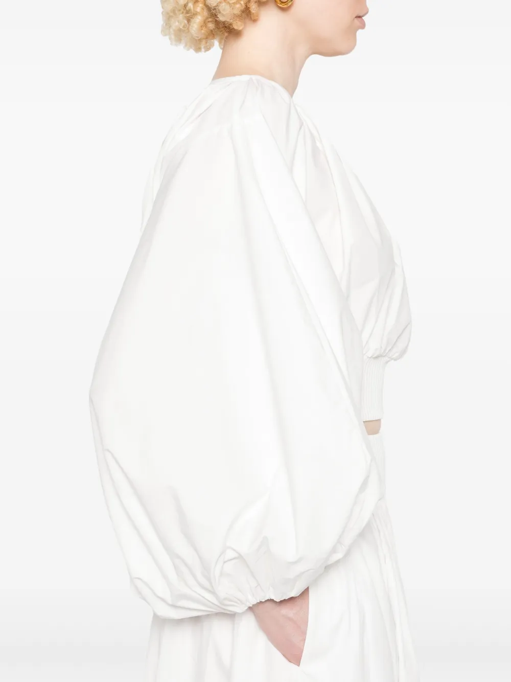 Zimmermann Long-sleeved Top In 白色