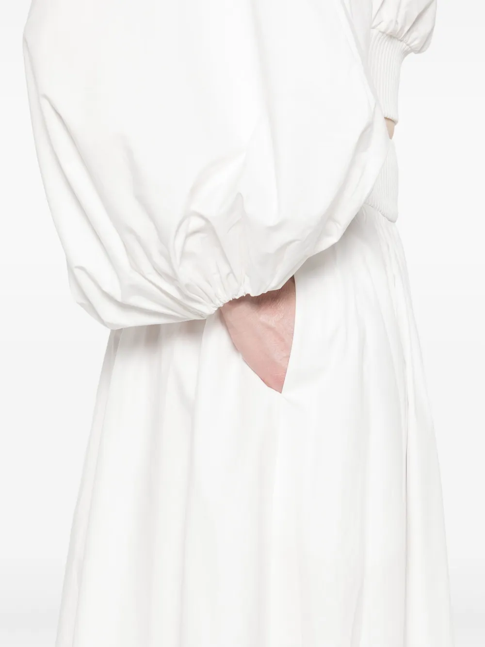 Shop Zimmermann Poplin Midi Skirt In White