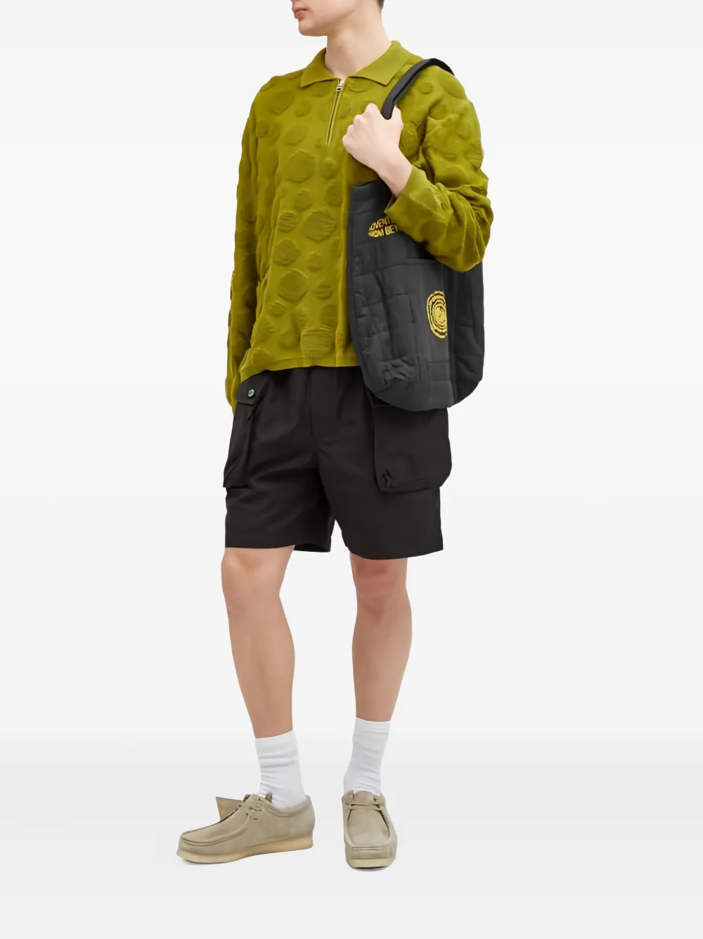 Brain Dead Polotrui met stippen - Groen