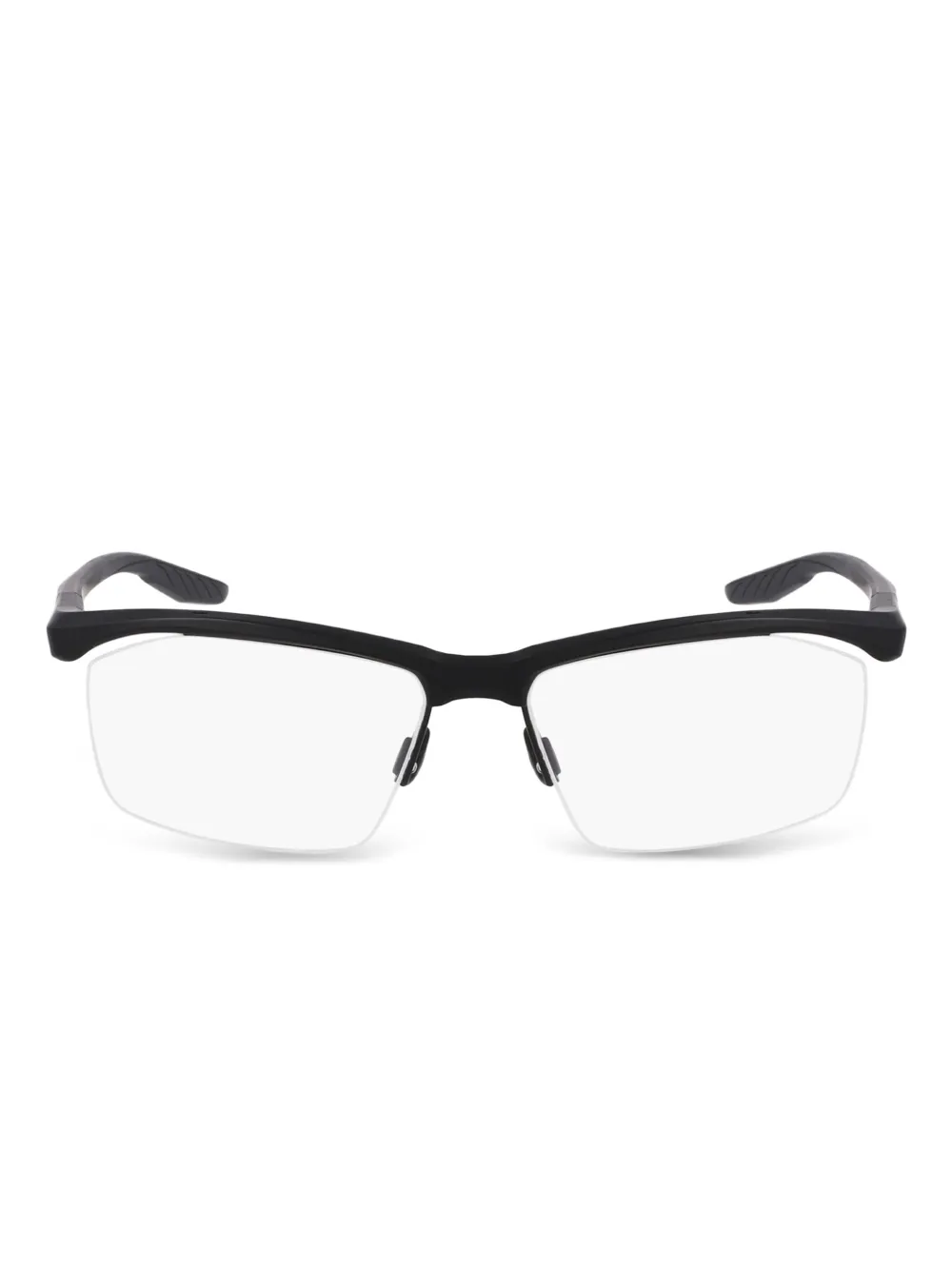 Nike rimless rectangle glasses | Black | Image 1