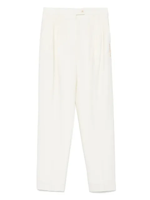Marni logo-embroidered trousers