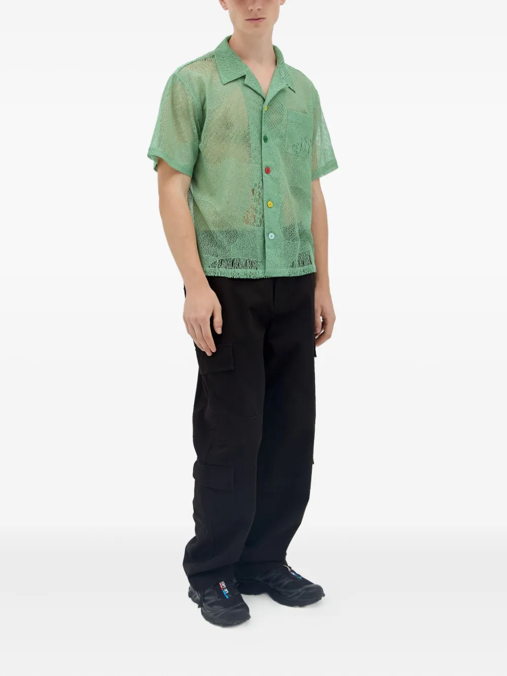 Brain Dead lace short-sleeve shirt | Image 2