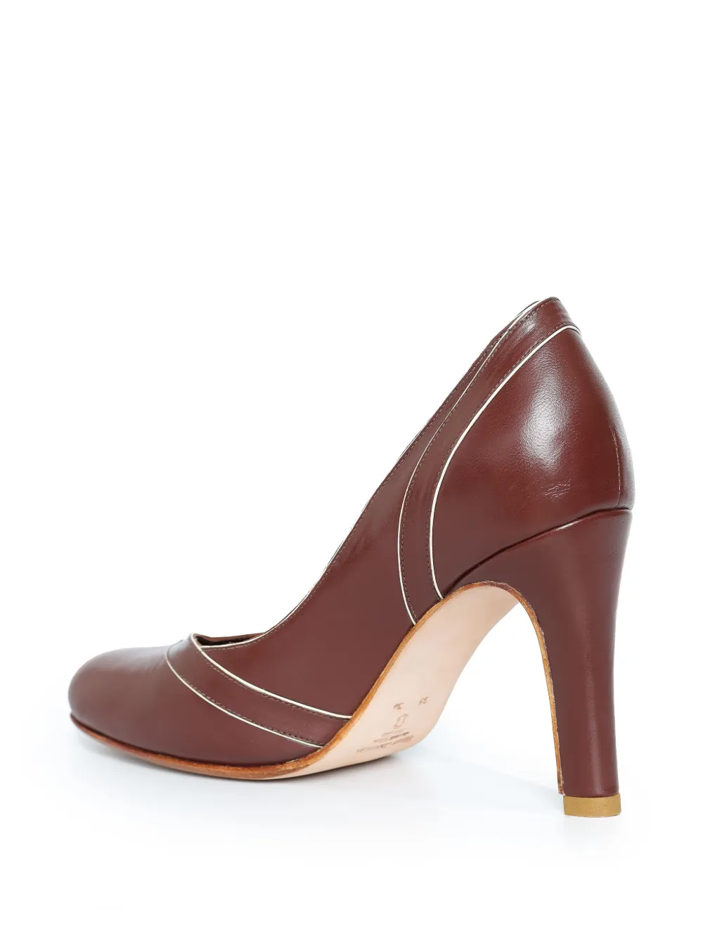 Sarah Chofakian 75mm Strengell pumps Brown