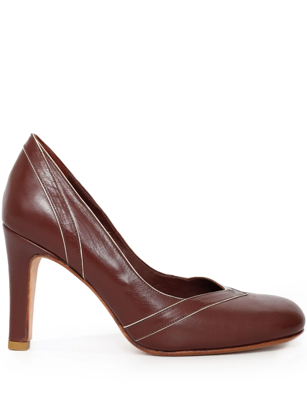 Sarah Chofakian 75mm Strengell pumps Brown