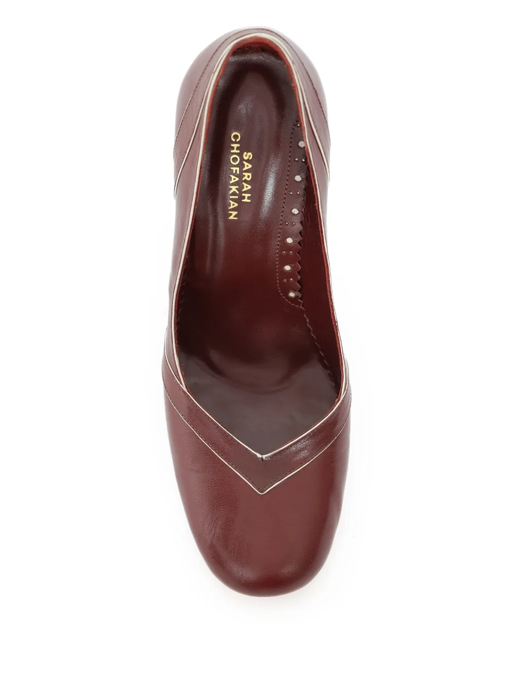 Sarah Chofakian 75mm Strengell pumps Brown