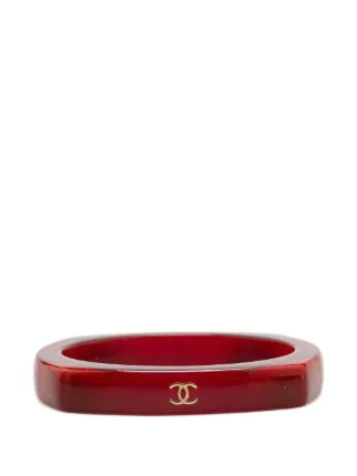 CHANEL Pre-Owned 2001 ココマーク レジン バングル コスチューム 