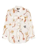 Lauren Ralph Lauren nautical-print shirt - Neutrals