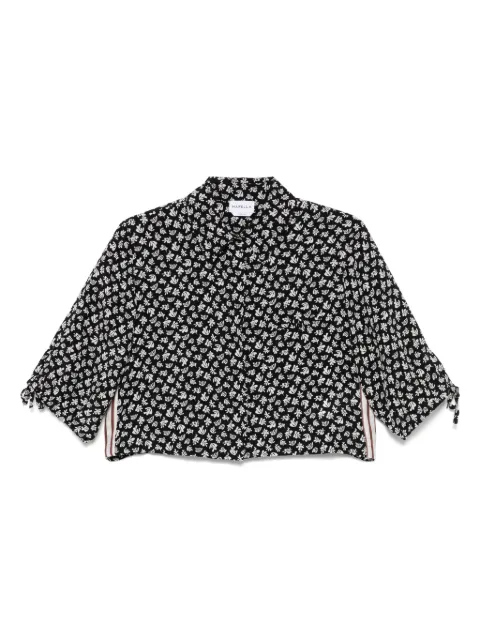 Marella leaf-print shirt