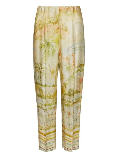 ELENA MIRO` printed trousers