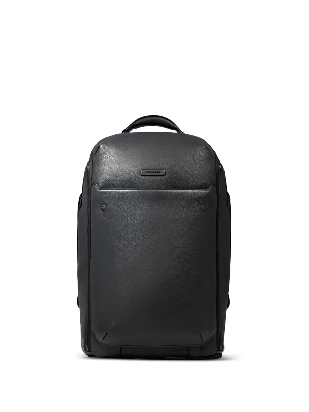 PIQUADRO mochila con placa del logo | negro | Image 1