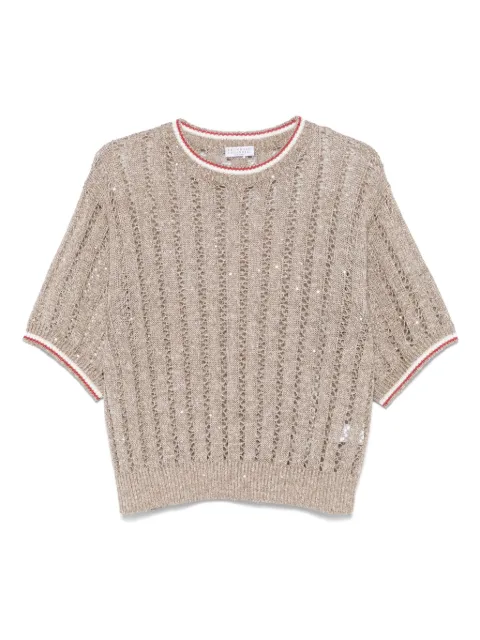 Brunello Cucinelli تيشيرت منسوج