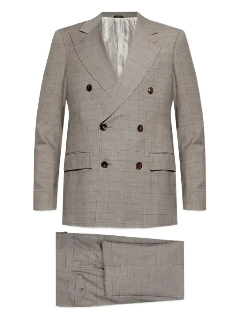 Giorgio Armani checked suit 