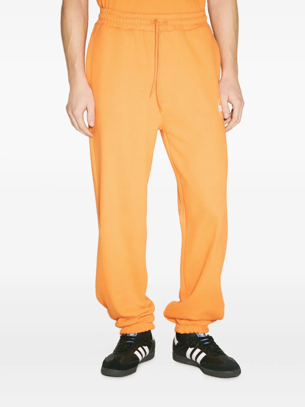 Boiler Room Logo Print Track Pants In Orange