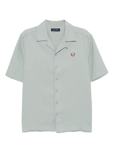 Fred Perry piqué revere-collar shirt