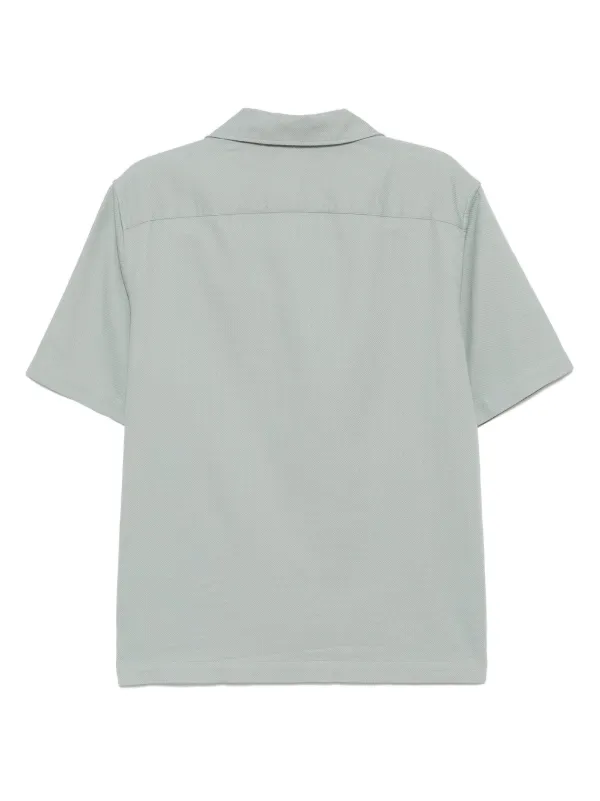 embroidered-logo crew neck jumper