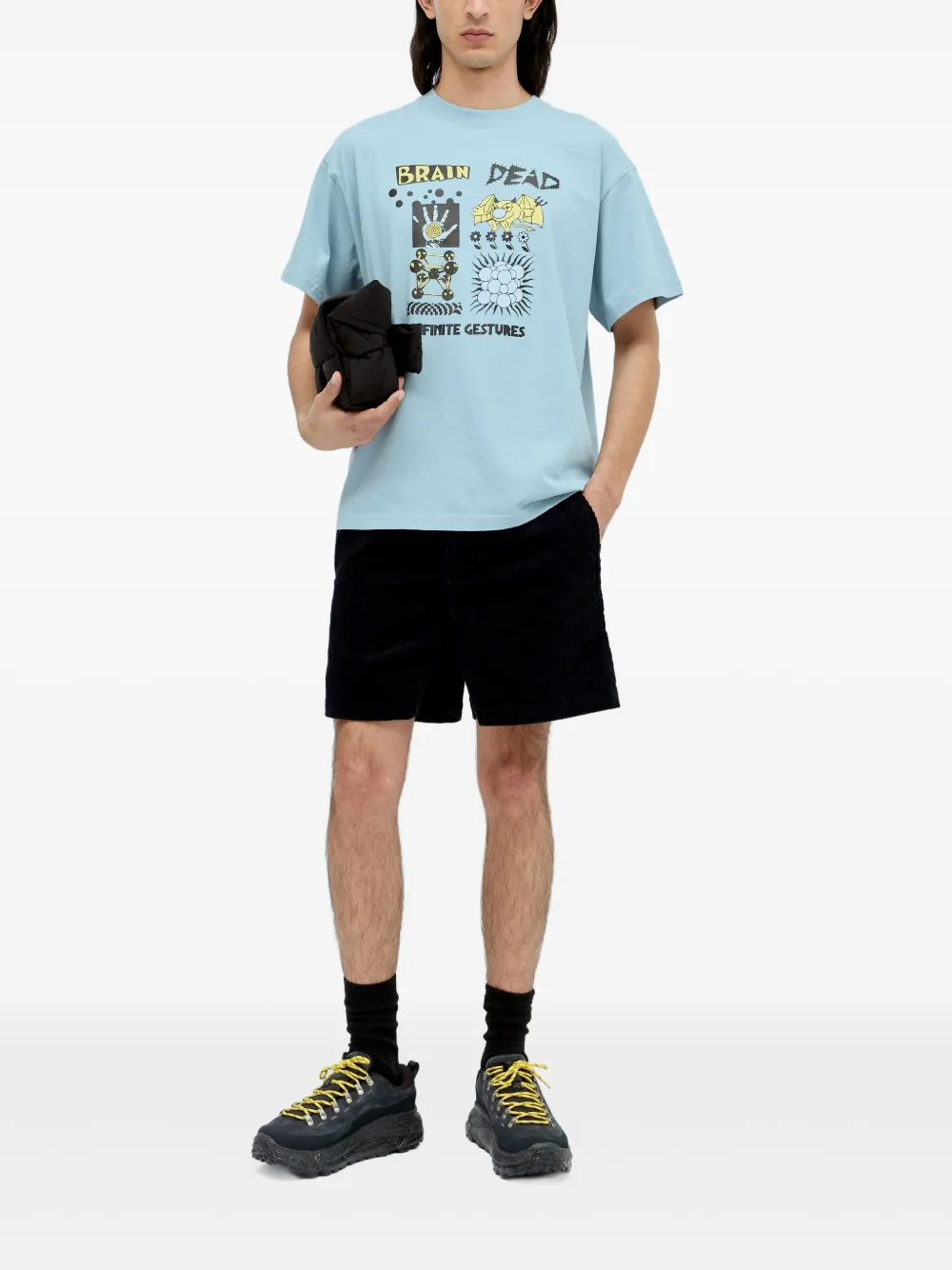 Brain Dead Infinite Gestures T-shirt - Blauw