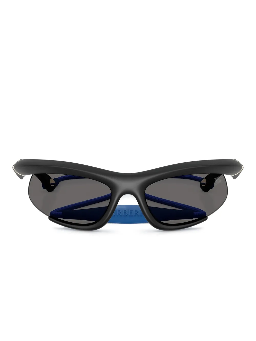 Burberry Eyewear ジオメトリックフレーム サングラス - ブラック Burberry Eyewear ジオメトリックフレーム サングラス - ブラック