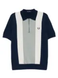 Fred Perry vertical-striped polo shirt - Blue