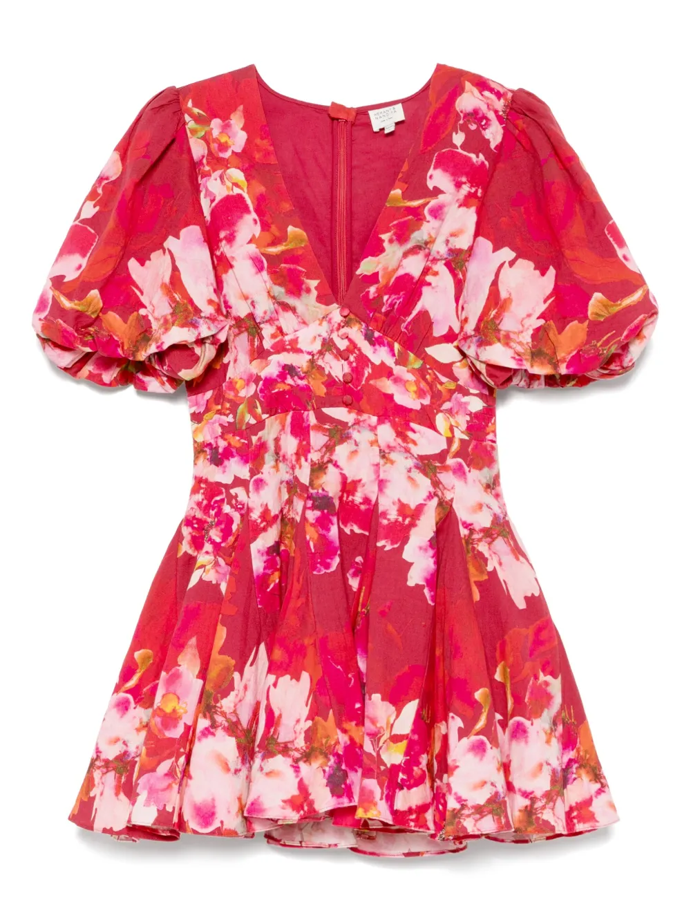 Hemant And Nandita robe courte Tuhi | rouge | Image 1