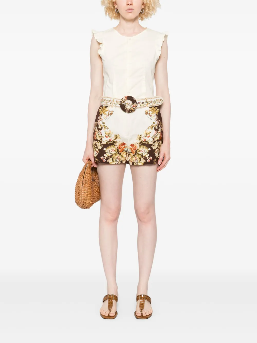 Hemant And Nandita floral-print shorts | Short Shorts | Image 2