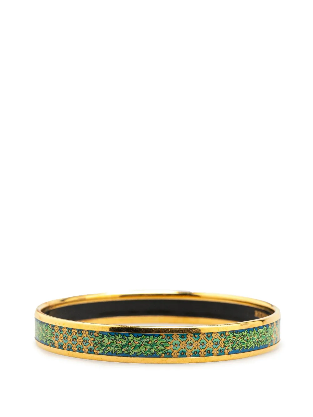 Hermès Pre-Owned 20th Century Narrow Cloisonne Enamel Bangle 65 costume bracelet | Image 2