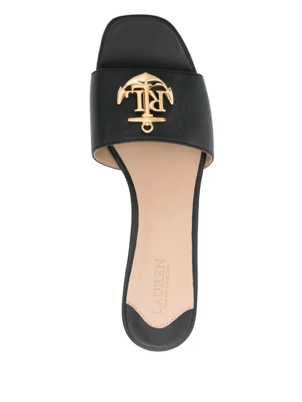 Lauren Ralph Lauren Sandalias Con Placa De Ancla Negro FARFETCH MX