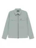 Fred Perry textured zipped shirt jacket - Blue