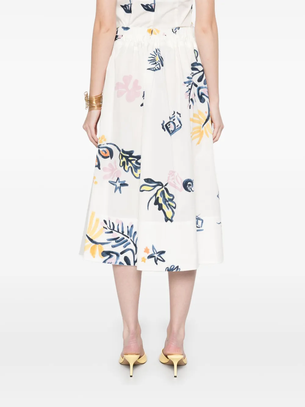 Marella Zambia midi-rok Wit