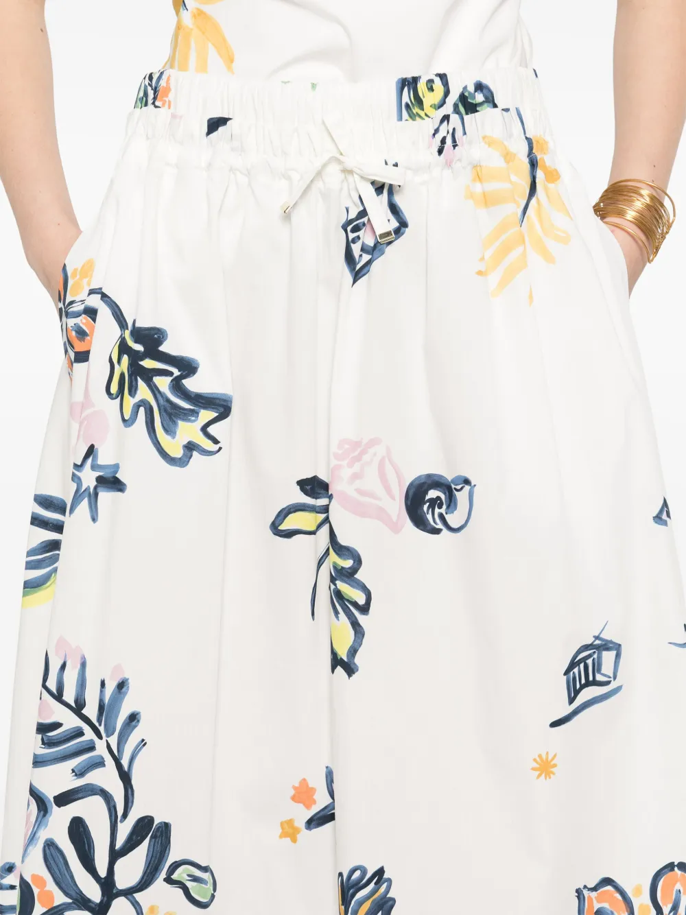 Marella Zambia midi-rok Wit