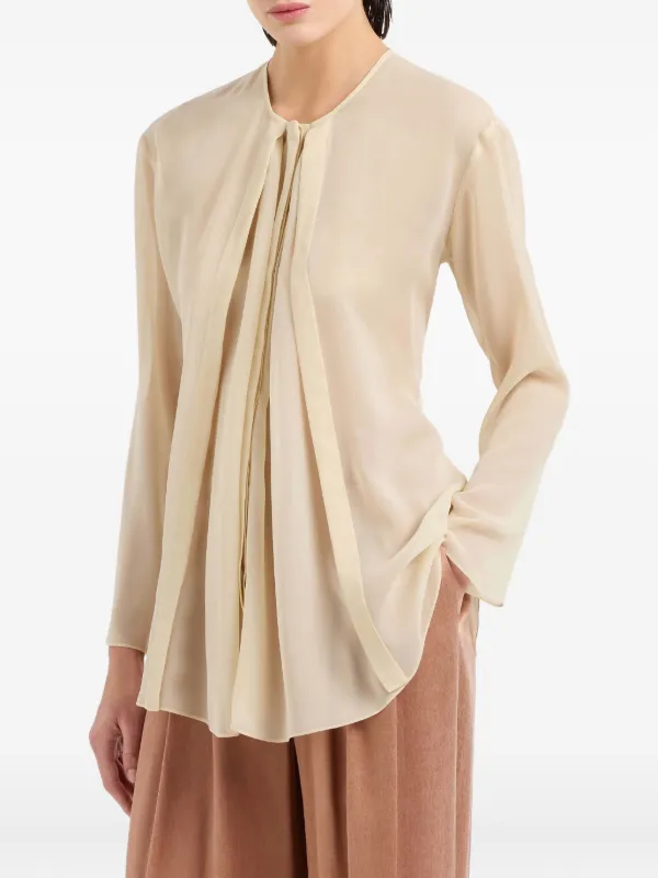 Giorgio Armani シルクブラウス | ニュートラル | FARFETCH JP