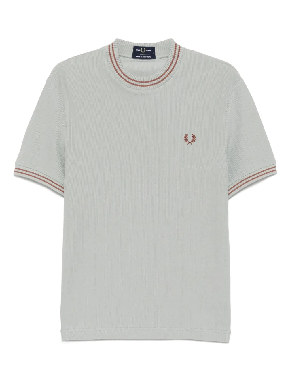 Fred Perry playera con detalle de canalé | azul | Image 1