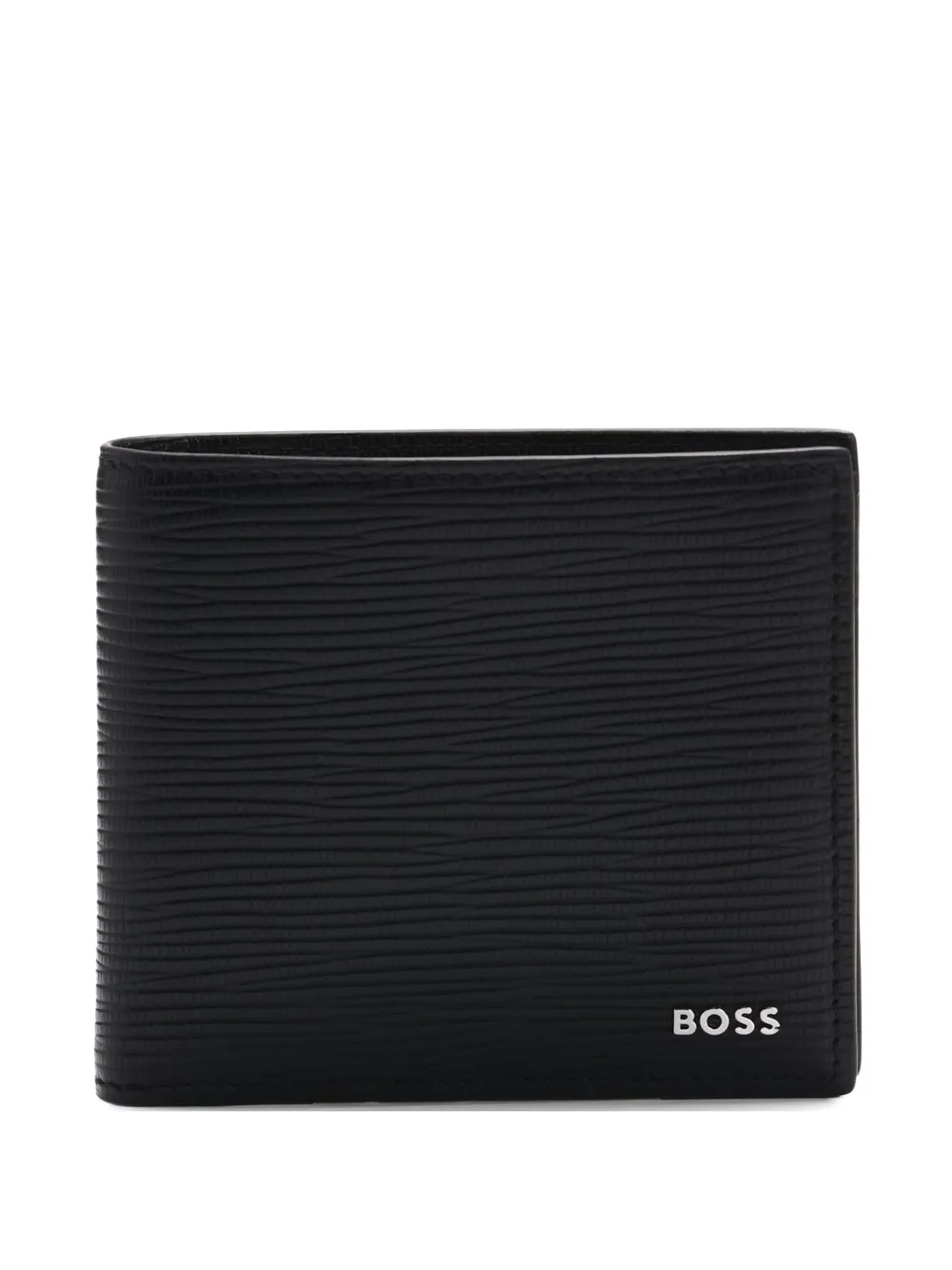 BOSS patterned-leather wallet and card holder set | Black | Image 1