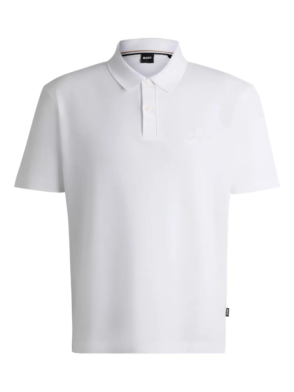 BOSS playera tipo polo con logo estampado | blanco | Image 1