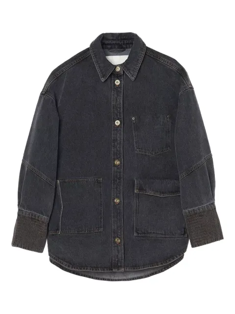 OOF WEAR logo-patch denim jacket