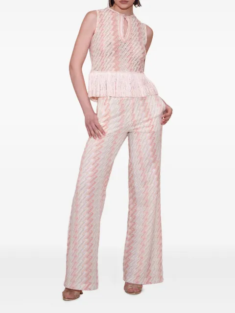 PHO FIRENZE fringe-detailing top 