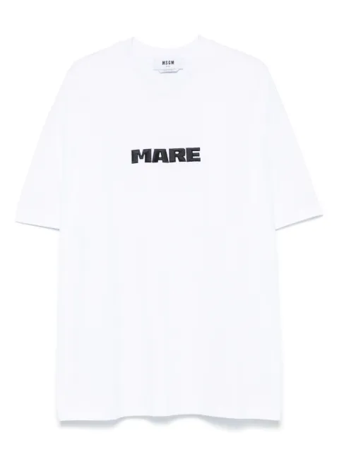 MSGM logo-embroidered T-shirt