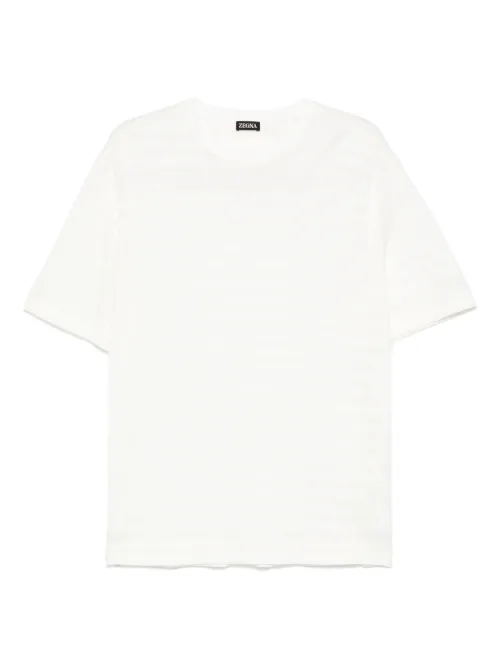 Zegna t-shirt à rayures - Blanc - Zegna - Modalova