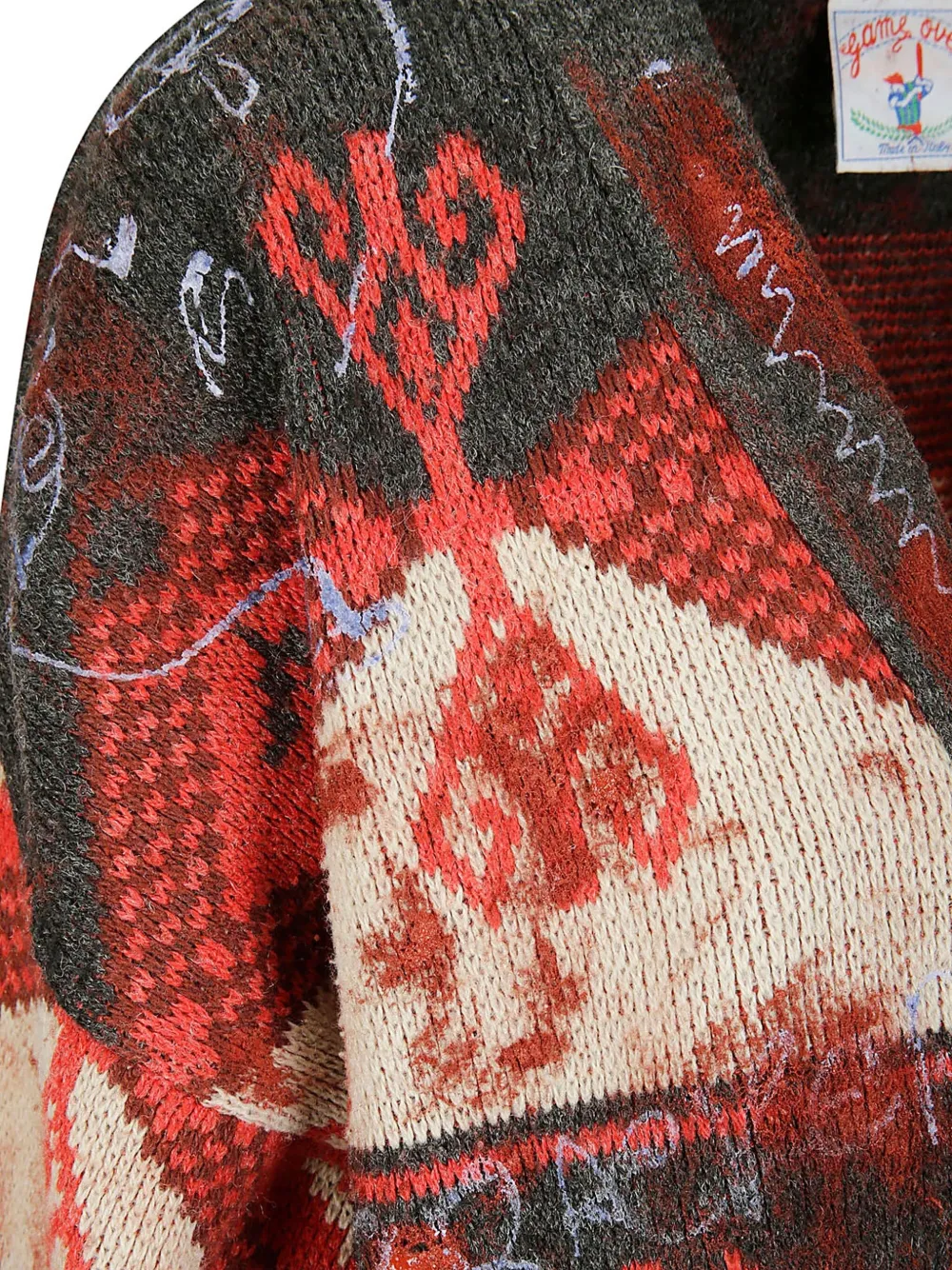 Simon Cracker Cardigan Mit Grafischem Muster