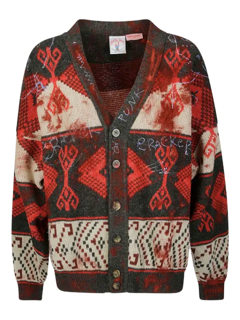 SIMON CRACKER graphic-patterned cardigan