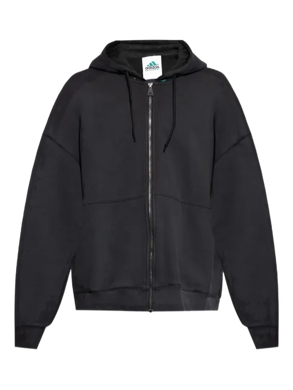 Adidas Fleece zip-up Hoodie Black FARFETCH CA