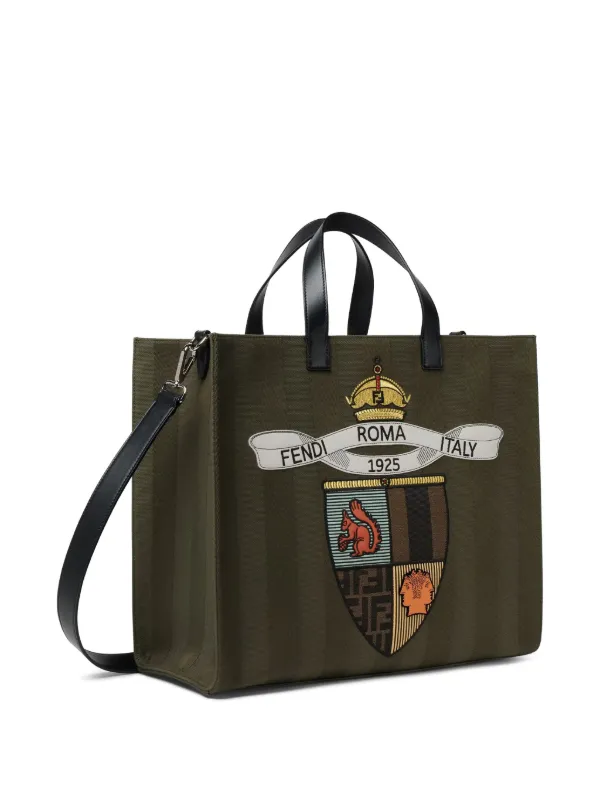 FENDI ダークグリーン トートバッグ FENDI フェンディ クラブ ハンドバッグ | グリーン | FARFETCH JP