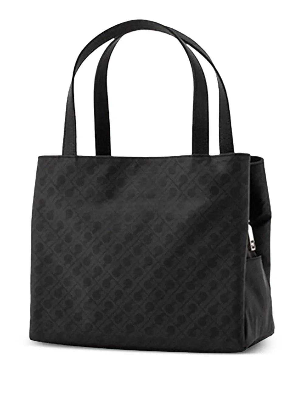 geometric-print tote bag
