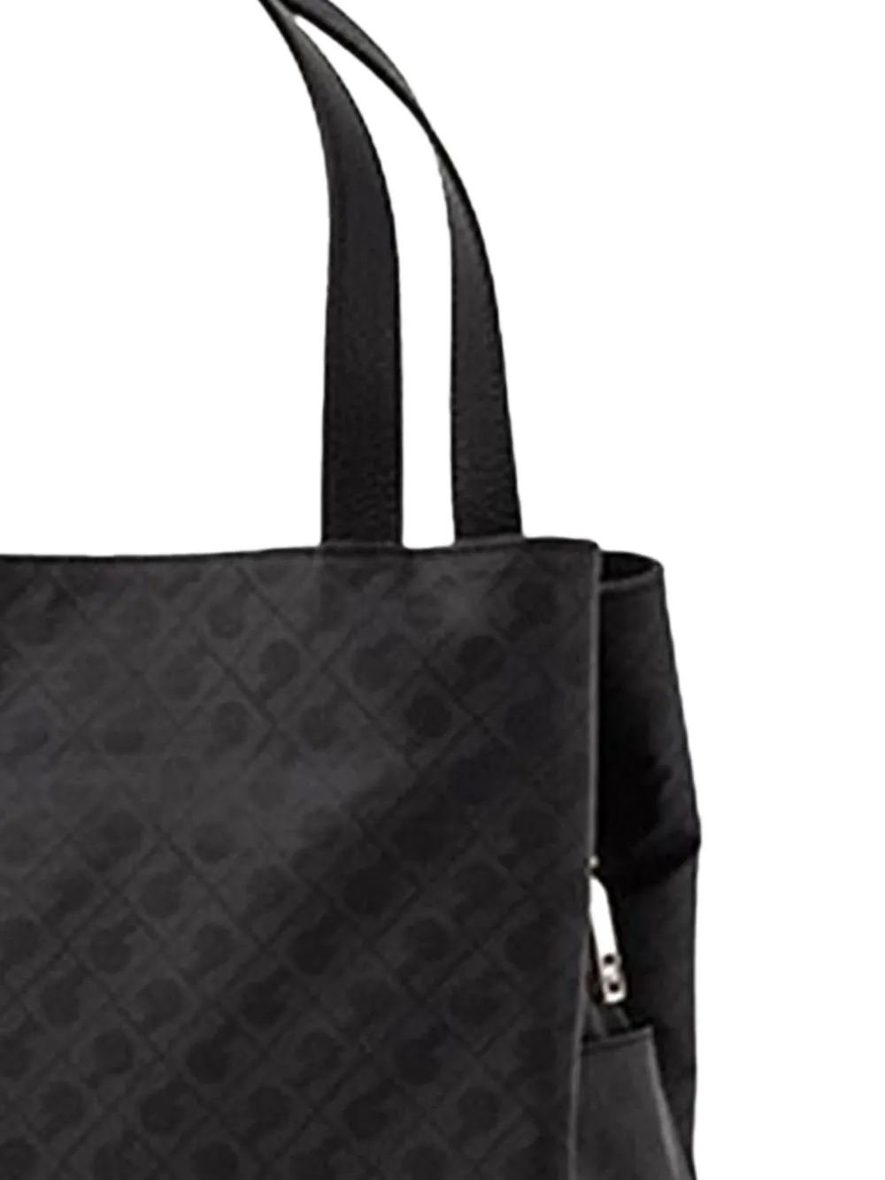 Gherardini Shopper met geometrische print - Zwart